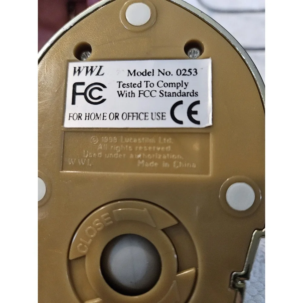 Vintage Collectable Star Wars Computer Wired Bus Mouse C-3PO 1998